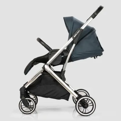 Kraft Kenya S Armor Plus Çift Yönlü Tek Elle Katlanabilir Kompakt Travel Sistem Bebek Arabası Blue - 10