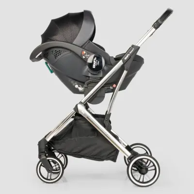 Kraft Kenya S Armor Plus Çift Yönlü Tek Elle Katlanabilir Kompakt Travel Sistem Bebek Arabası Grey - 5