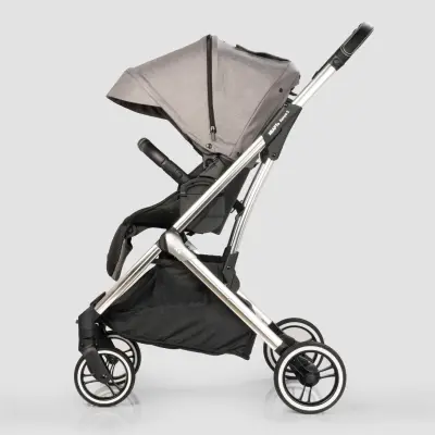 Kraft Kenya S Armor Plus Çift Yönlü Tek Elle Katlanabilir Kompakt Travel Sistem Bebek Arabası Grey - 7