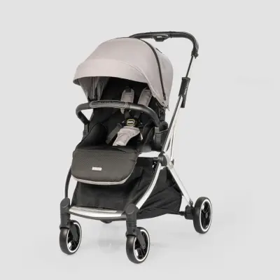 Kraft Kenya S Armor Plus Çift Yönlü Tek Elle Katlanabilir Kompakt Travel Sistem Bebek Arabası Grey - 4