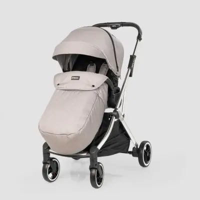 Kraft Kenya S Armor Plus Çift Yönlü Tek Elle Katlanabilir Kompakt Travel Sistem Bebek Arabası Grey - 6