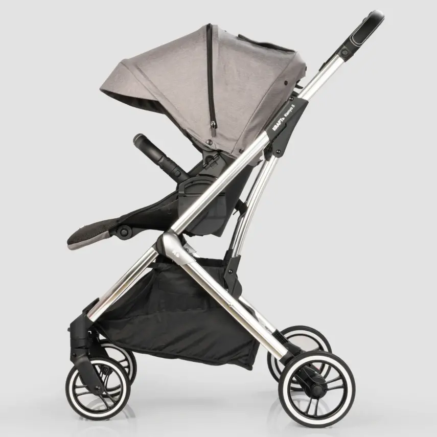 Kraft Kenya S Armor Plus Çift Yönlü Tek Elle Katlanabilir Kompakt Travel Sistem Bebek Arabası Grey - 15