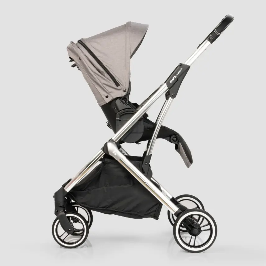 Kraft Kenya S Armor Plus Çift Yönlü Tek Elle Katlanabilir Kompakt Travel Sistem Bebek Arabası Grey - 25