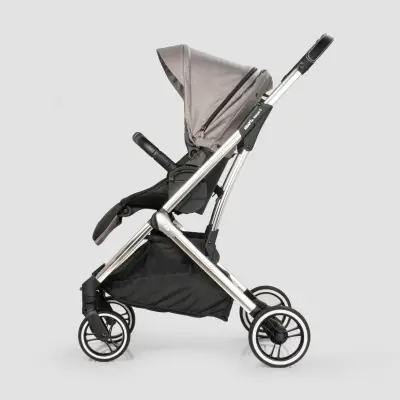 Kraft Kenya S Armor Plus Çift Yönlü Tek Elle Katlanabilir Kompakt Travel Sistem Bebek Arabası Grey - 8