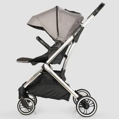 Kraft Kenya S Armor Plus Çift Yönlü Tek Elle Katlanabilir Kompakt Travel Sistem Bebek Arabası Grey - 14