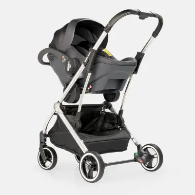 Kraft Kenya S Armor Plus Çift Yönlü Tek Elle Katlanabilir Kompakt Travel Sistem Bebek Arabası Grey - 18