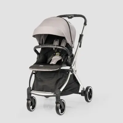 Kraft Kenya S Armor Plus Çift Yönlü Tek Elle Katlanabilir Kompakt Travel Sistem Bebek Arabası Grey - 3