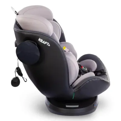 Kraft Lucca 360° Dönebilen Isofix Bağlantılı I-Size Oto Koltuğu 0-36 Kg Black - 32