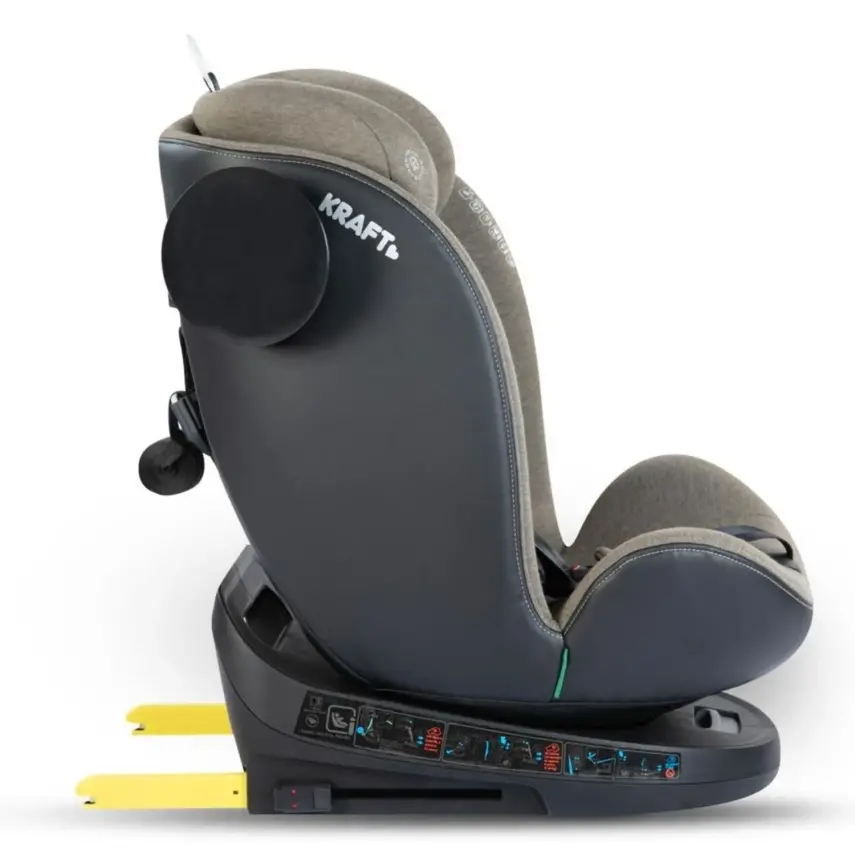 Kraft Lucca 360° Dönebilen Isofix Bağlantılı I-Size Oto Koltuğu 0-36 Kg Green - 2