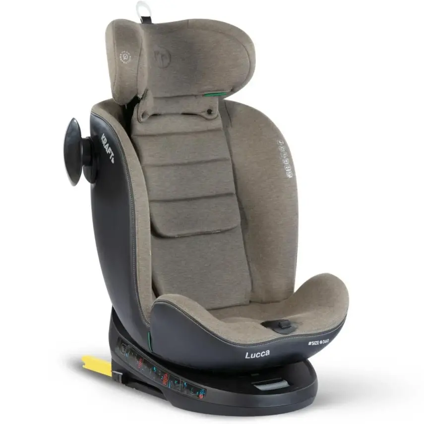 Kraft Lucca 360° Dönebilen Isofix Bağlantılı I-Size Oto Koltuğu 0-36 Kg Green - 7