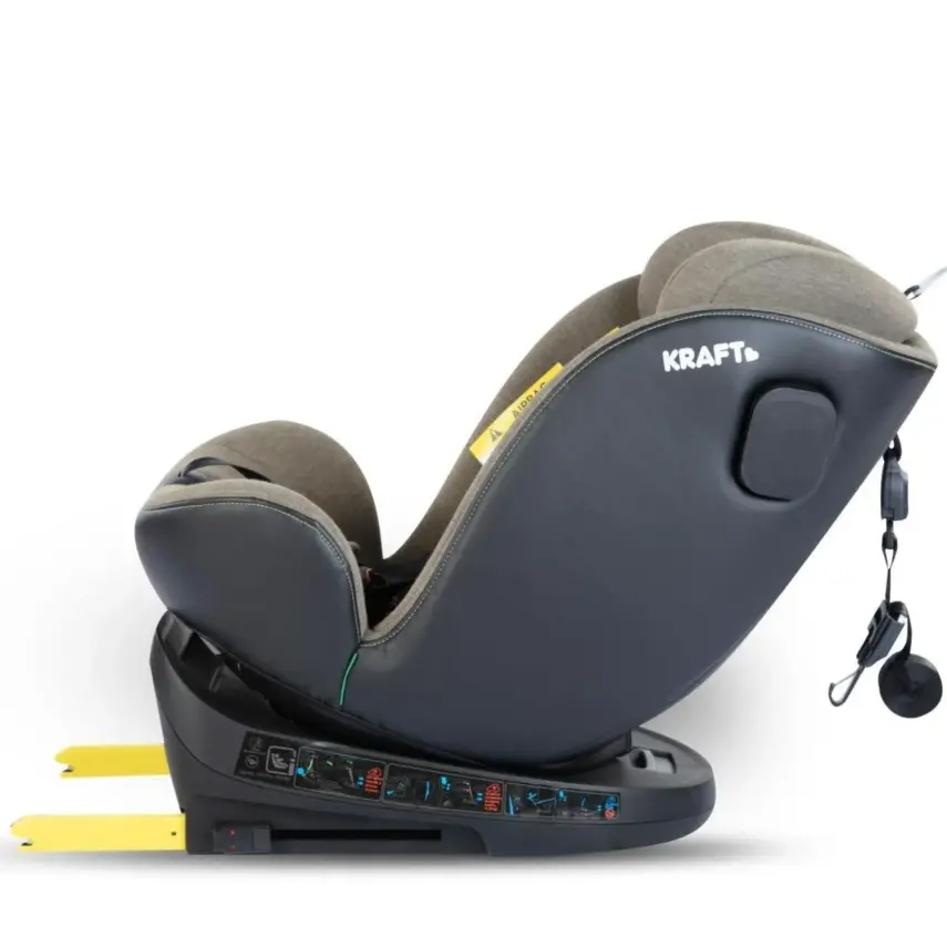 Kraft Lucca 360° Dönebilen Isofix Bağlantılı I-Size Oto Koltuğu 0-36 Kg Green - 9