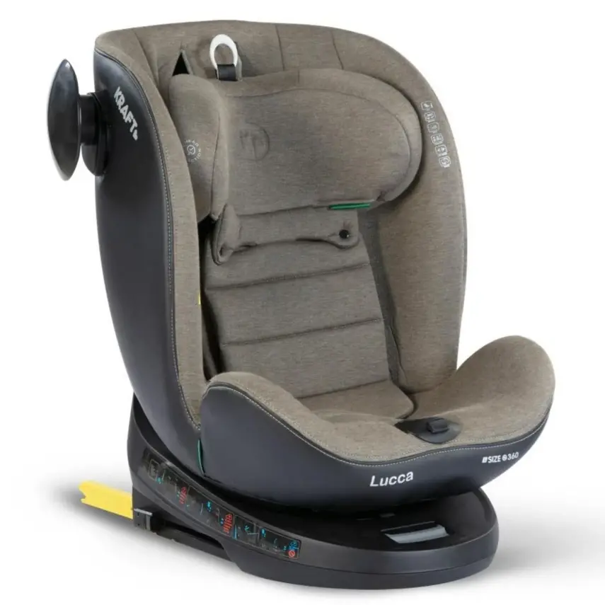 Kraft Lucca 360° Dönebilen Isofix Bağlantılı I-Size Oto Koltuğu 0-36 Kg Green - 12