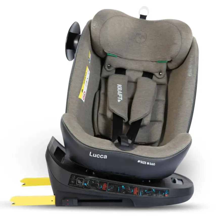 Kraft Lucca 360° Dönebilen Isofix Bağlantılı I-Size Oto Koltuğu 0-36 Kg Green - 4