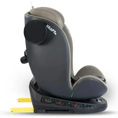 Kraft Lucca 360° Dönebilen Isofix Bağlantılı I-Size Oto Koltuğu 0-36 Kg Grey - 7