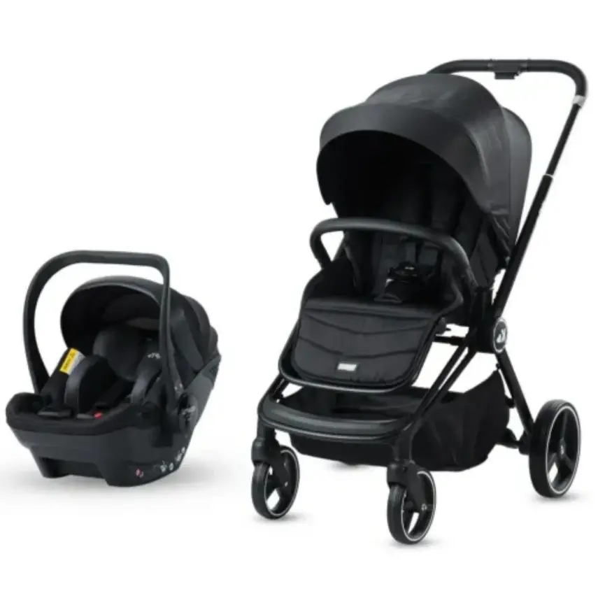 Kraft Mika (Mila) Çift Yönlü Travel Sistem Bebek Arabası Black - 1