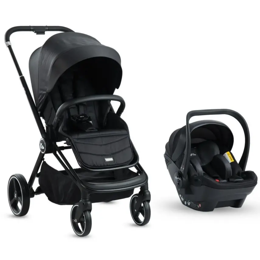 Kraft Mika (Mila) Çift Yönlü Travel Sistem Bebek Arabası Black - 2