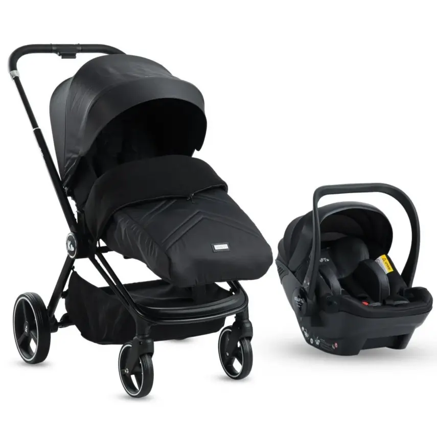 Kraft Mika (Mila) Çift Yönlü Travel Sistem Bebek Arabası Black - 3