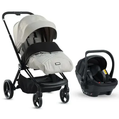 Kraft Mika (Mila) Çift Yönlü Travel Sistem Bebek Arabası Grey - 3