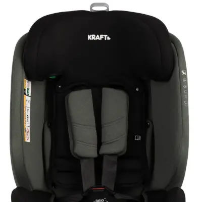 Kraft Move I-Size 360°Dönebilen İsofixli Oto Koltuğu 0-36 Kg Black - 15