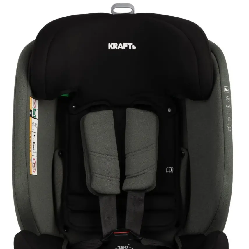 Kraft Move I-Size 360°Dönebilen İsofixli Oto Koltuğu 0-36 Kg Black - 15