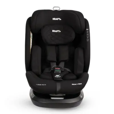 Kraft Move I-Size 360°Dönebilen İsofixli Oto Koltuğu 0-36 Kg Black - 3