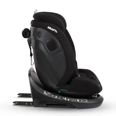 Kraft Move I-Size 360°Dönebilen İsofixli Oto Koltuğu 0-36 Kg Black - 6