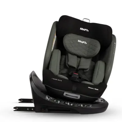 Kraft Move I-Size 360°Dönebilen İsofixli Oto Koltuğu 0-36 Kg Black - 9