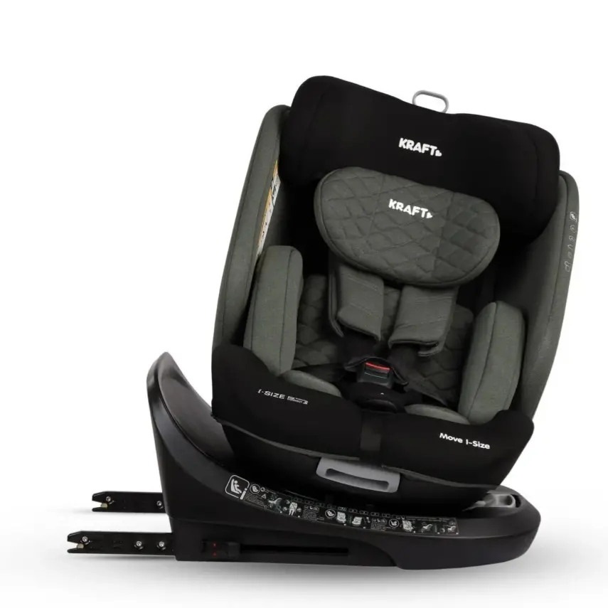 Kraft Move I-Size 360°Dönebilen İsofixli Oto Koltuğu 0-36 Kg Black - 9