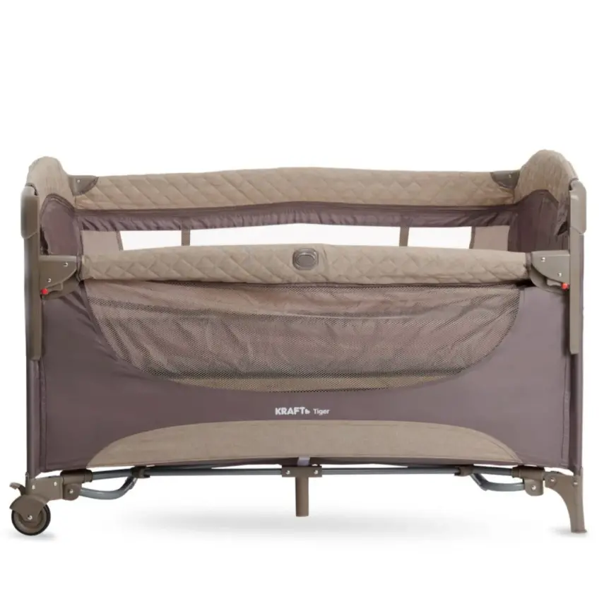 Kraft Oyuncaklı Dönenceli Tiger Anne Yanı Oyun Parkı 70X120 Cm Grey - 6