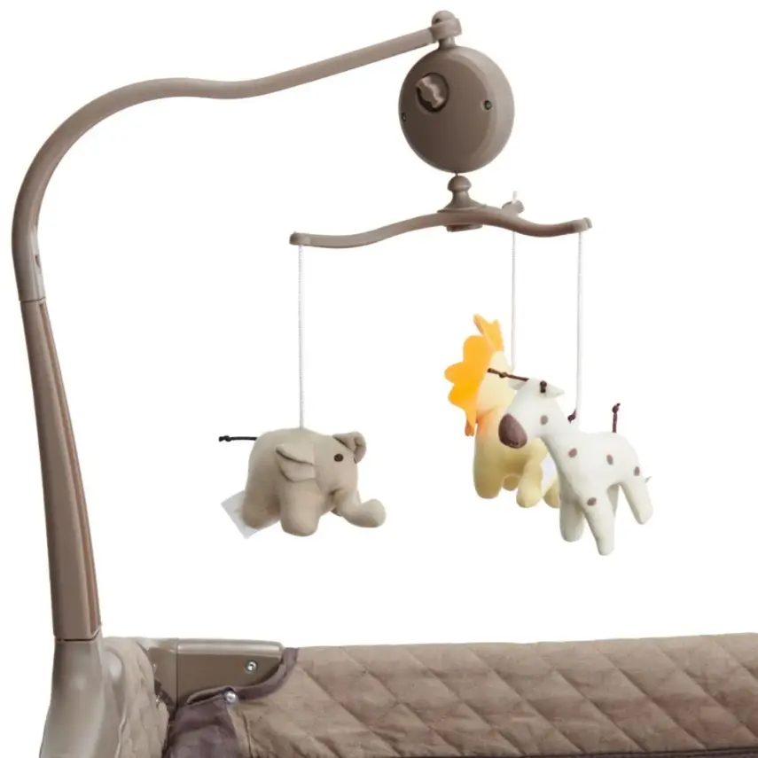 Kraft Oyuncaklı Dönenceli Tiger Anne Yanı Oyun Parkı 70X120 Cm Grey - 12