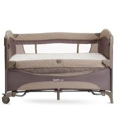 Kraft Oyuncaklı Dönenceli Tiger Anne Yanı Oyun Parkı 70X120 Cm Grey - 4