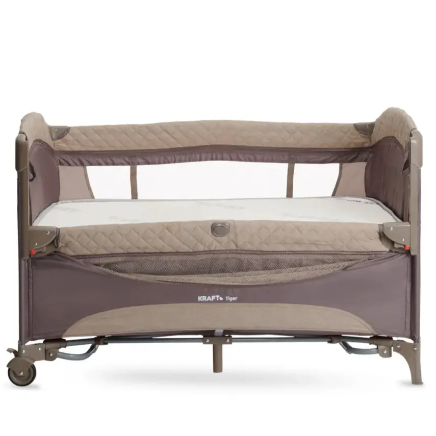 Kraft Oyuncaklı Dönenceli Tiger Anne Yanı Oyun Parkı 70X120 Cm Grey - 4