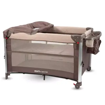Kraft Quick Fold Anne Yanı Oyun Parkı 70x110 cm Brown - 6