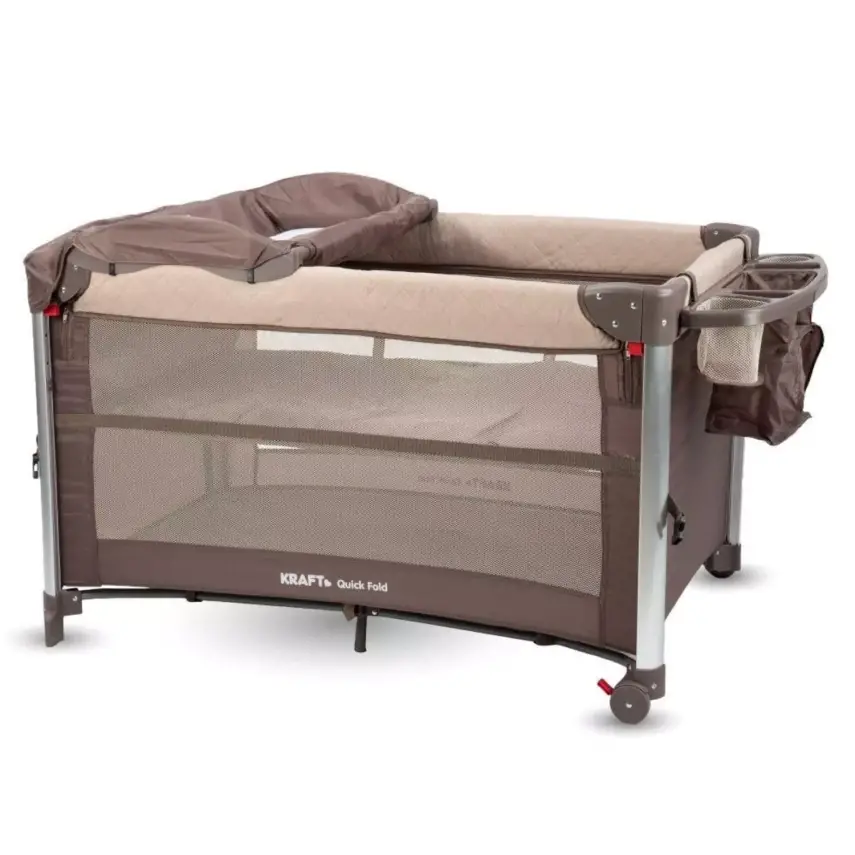 Kraft Quick Fold Anne Yanı Oyun Parkı 70x110 cm Brown - 6