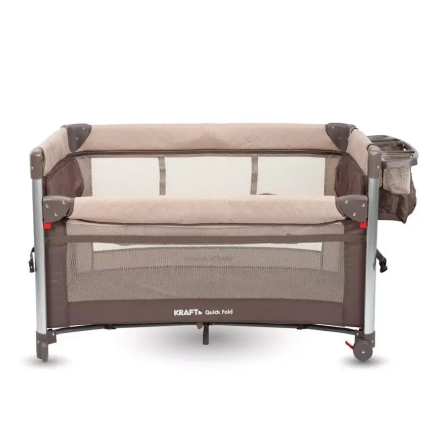 Kraft Quick Fold Anne Yanı Oyun Parkı 70x110 cm Brown - 3