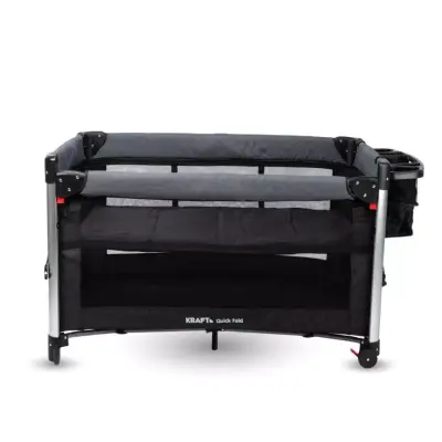 Kraft Quick Fold Anne Yanı Oyun Parkı 70x110 cm Dark Grey Black - 3