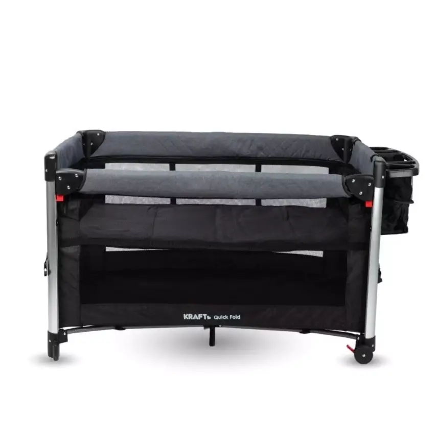 Kraft Quick Fold Anne Yanı Oyun Parkı 70x110 cm Dark Grey Black - 3