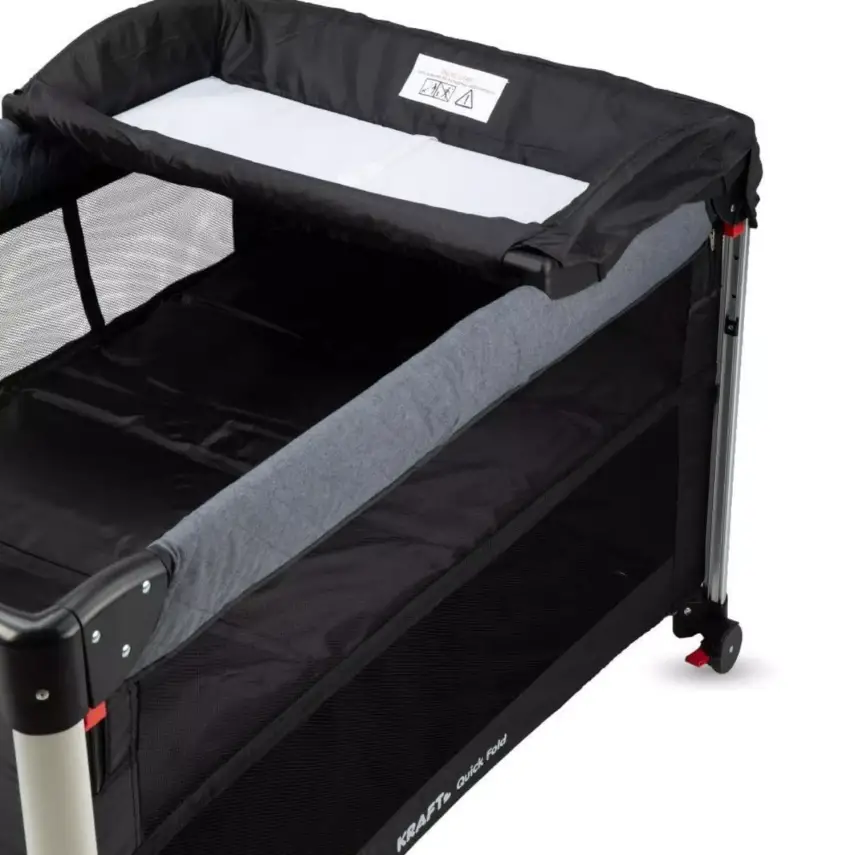 Kraft Quick Fold Anne Yanı Oyun Parkı 70x110 cm Dark Grey Black - 11