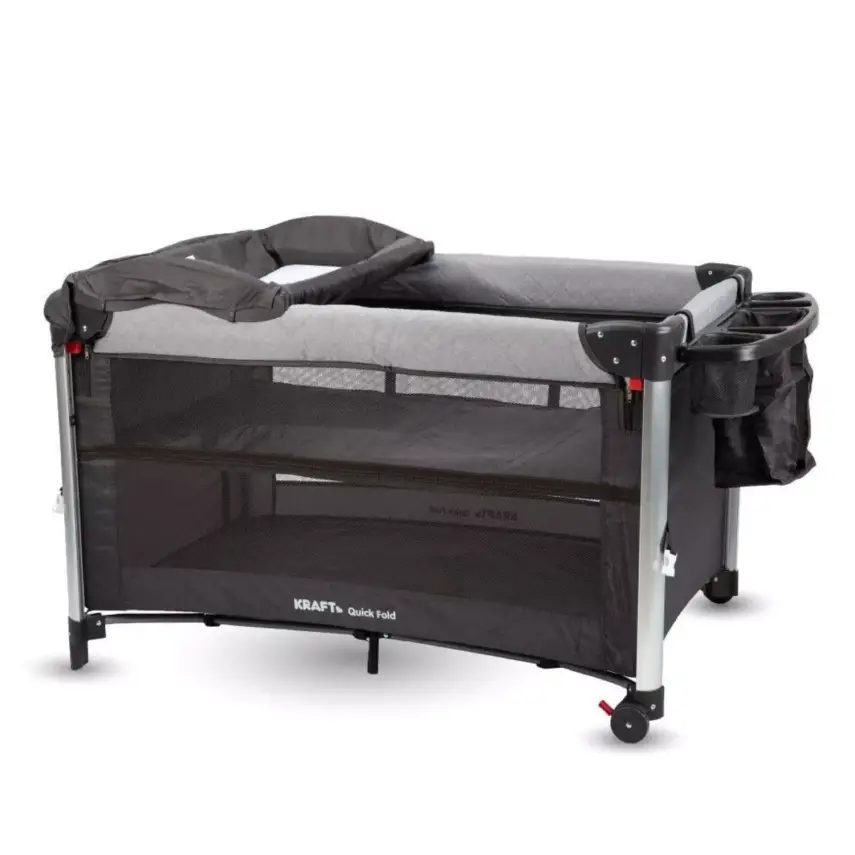 Kraft Quick Fold Anne Yanı Oyun Parkı 70x110 cm Light Grey - 2