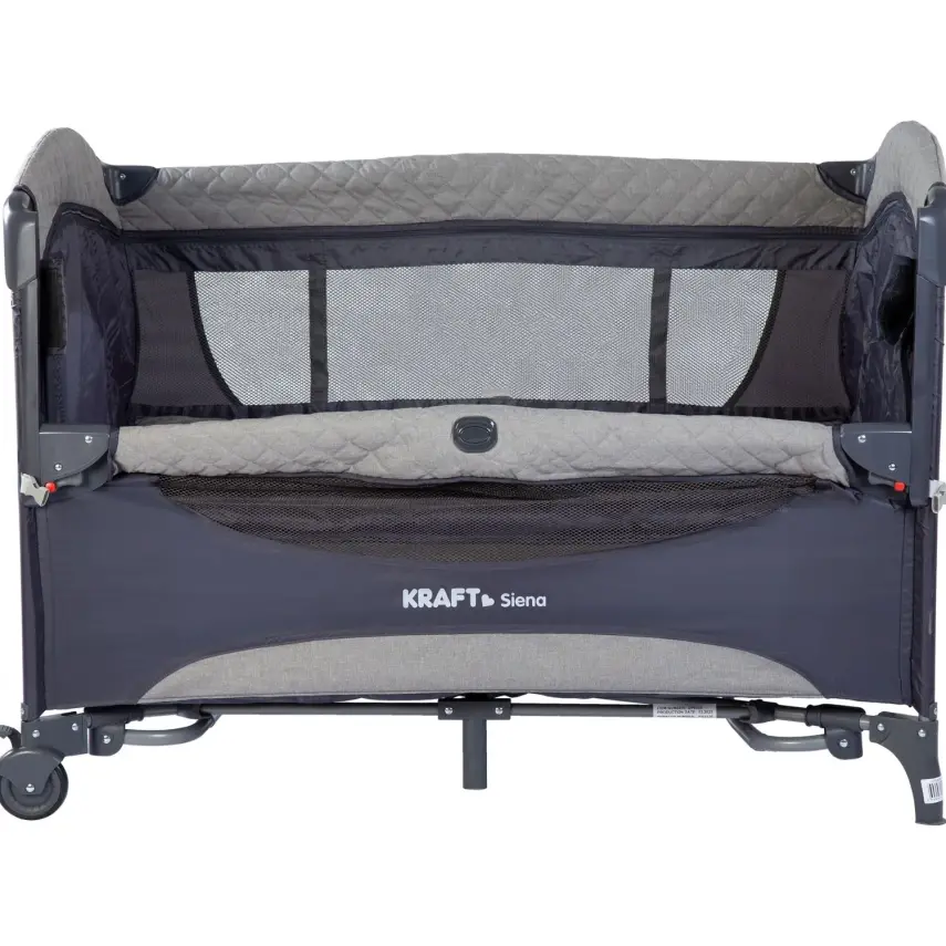 Kraft Siena Anne Yanı Çift Emniyet Sistemli Oyun Parkı 70X110 Cm Light Grey - 4