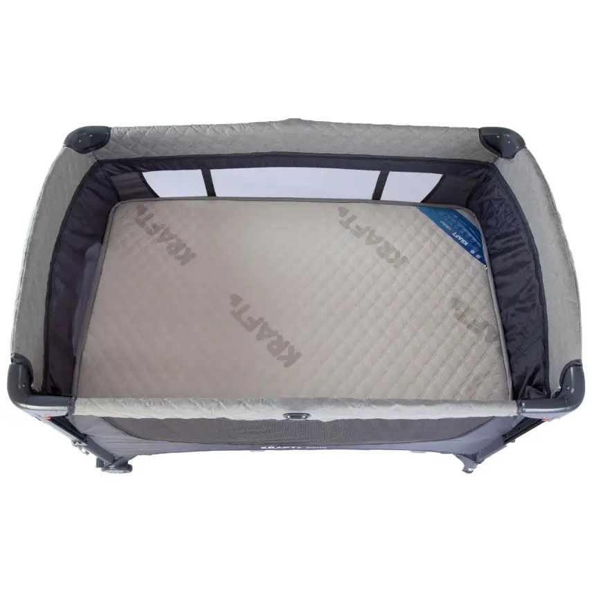 Kraft Siena Anne Yanı Çift Emniyet Sistemli Oyun Parkı 70X110 Cm Light Grey - 6