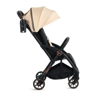 Kraft Star Tek Elle Katlanabilir Kompakt Kabin Bebek Arabası Beige - 3
