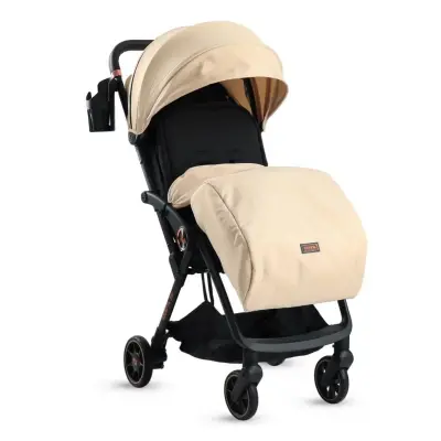 Kraft Star Tek Elle Katlanabilir Kompakt Kabin Bebek Arabası Beige - 2