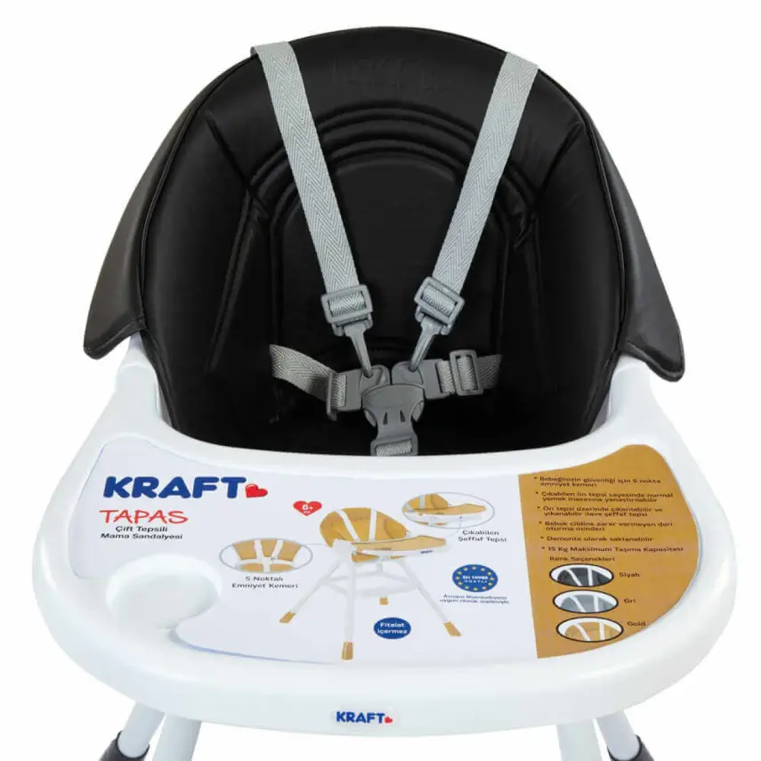 Kraft Tapas Mama Sandalyesi Black - 5