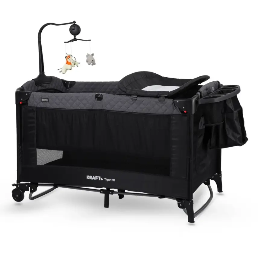 Kraft Tiger Pr Anne Yanı Oyun Parkı 70x120 cm Dark Grey - 1