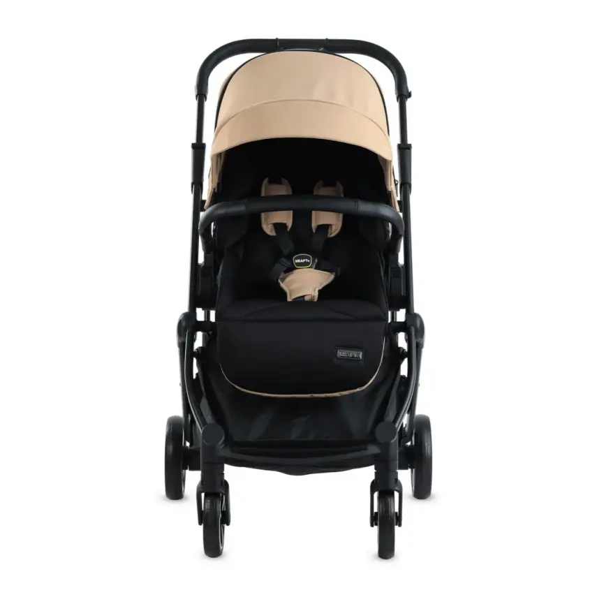 Kraft Viva I-Size Çift Yönlü Tek Elle Katlanabilir Travel Sistem Bebek Arabası Beige - 7
