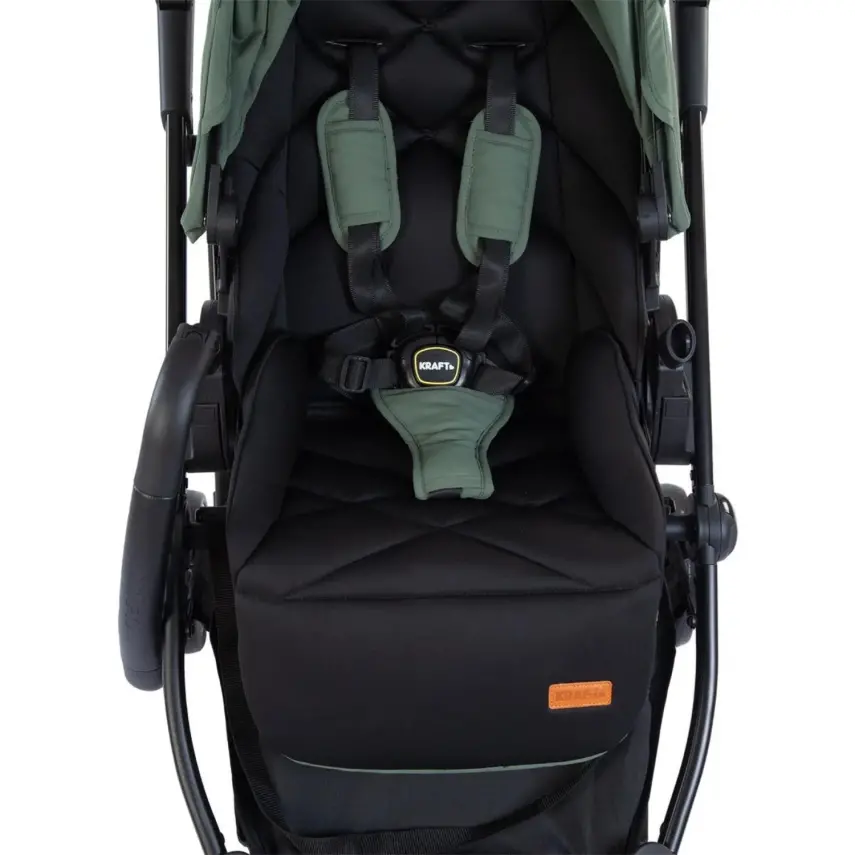 Kraft Viva I-Size Çift Yönlü Tek Elle Katlanabilir Travel Sistem Bebek Arabası Beige - 12