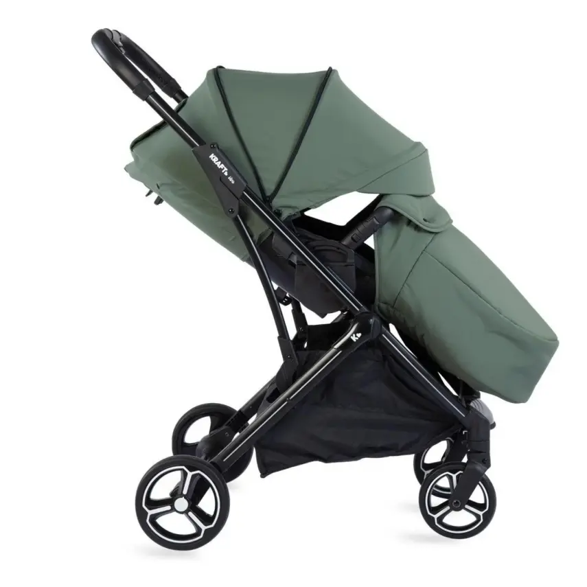 Kraft Viva I-Size Çift Yönlü Tek Elle Katlanabilir Travel Sistem Bebek Arabası Beige - 9