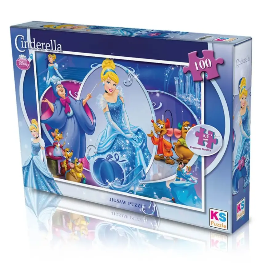 Ks Games 100 Parça Cinderella Puzzle - 1