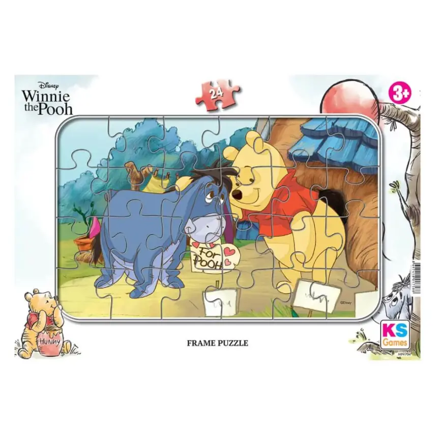 Ks Games 24 Parça Winnie The Pooh Frame Puzzle - 1